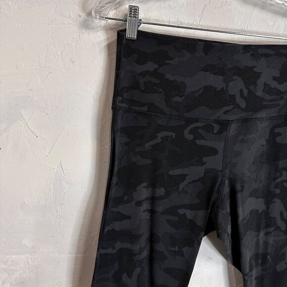 Lululemon Align HR High Rise Pant Legging 28” Camo Black Womens 10 Athletic Gym - Picture 4 of 11